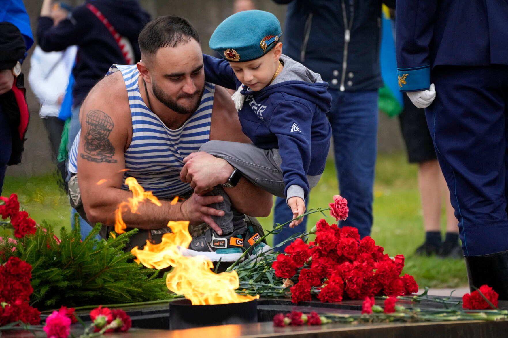 APTOPIX Russia Paratroopers Day